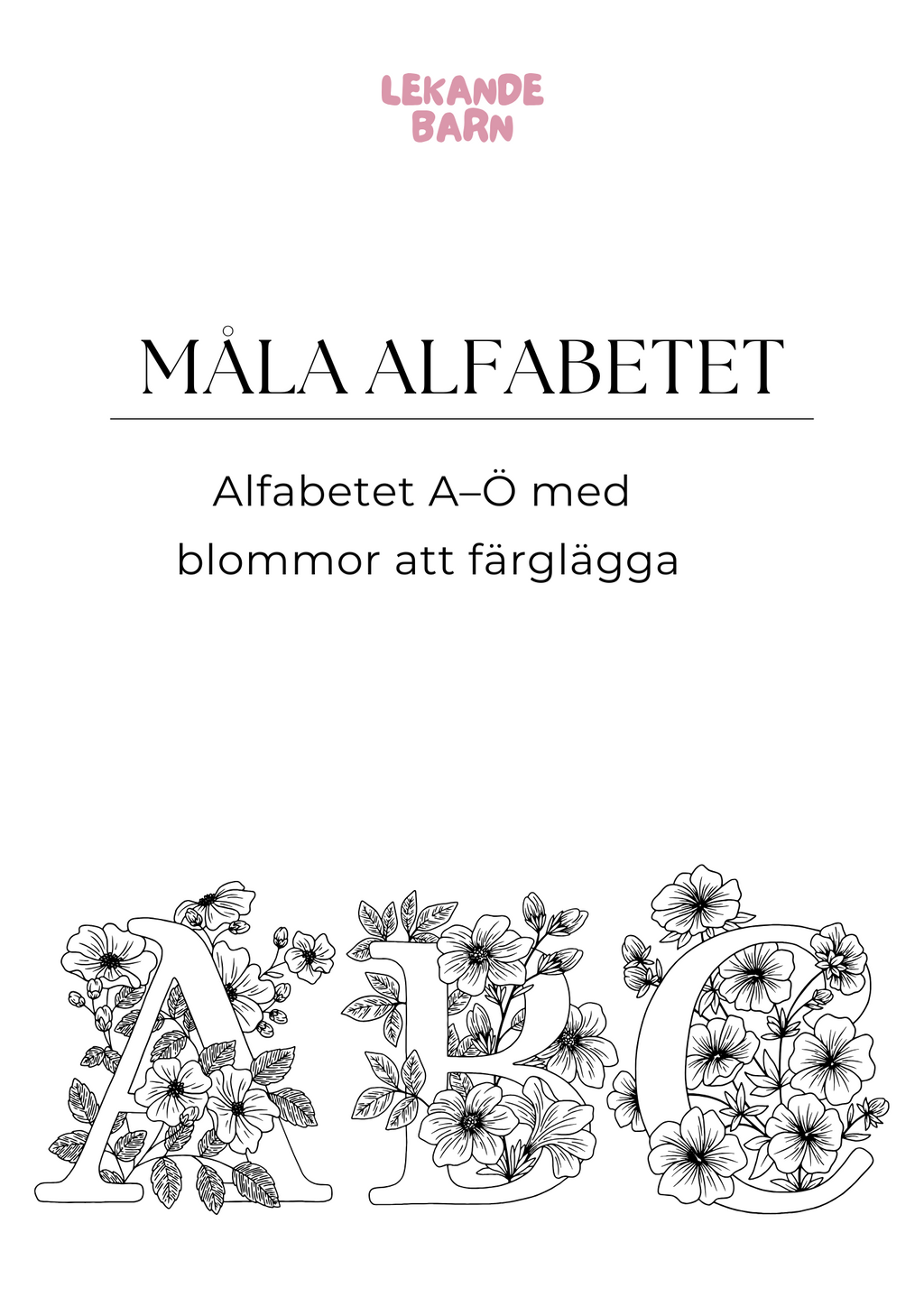 Måla alfabetet