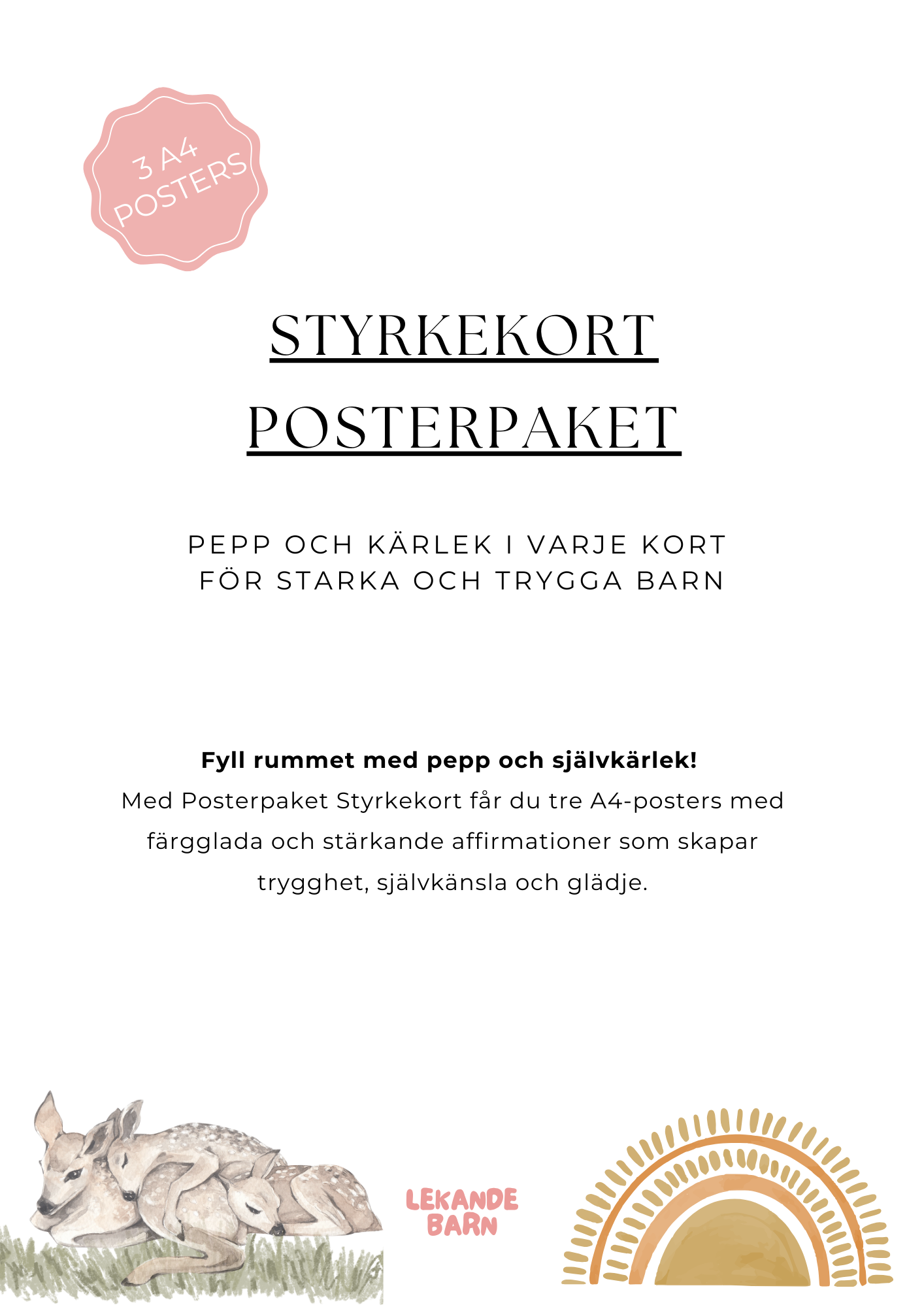 Posterpaket - Styrkekort