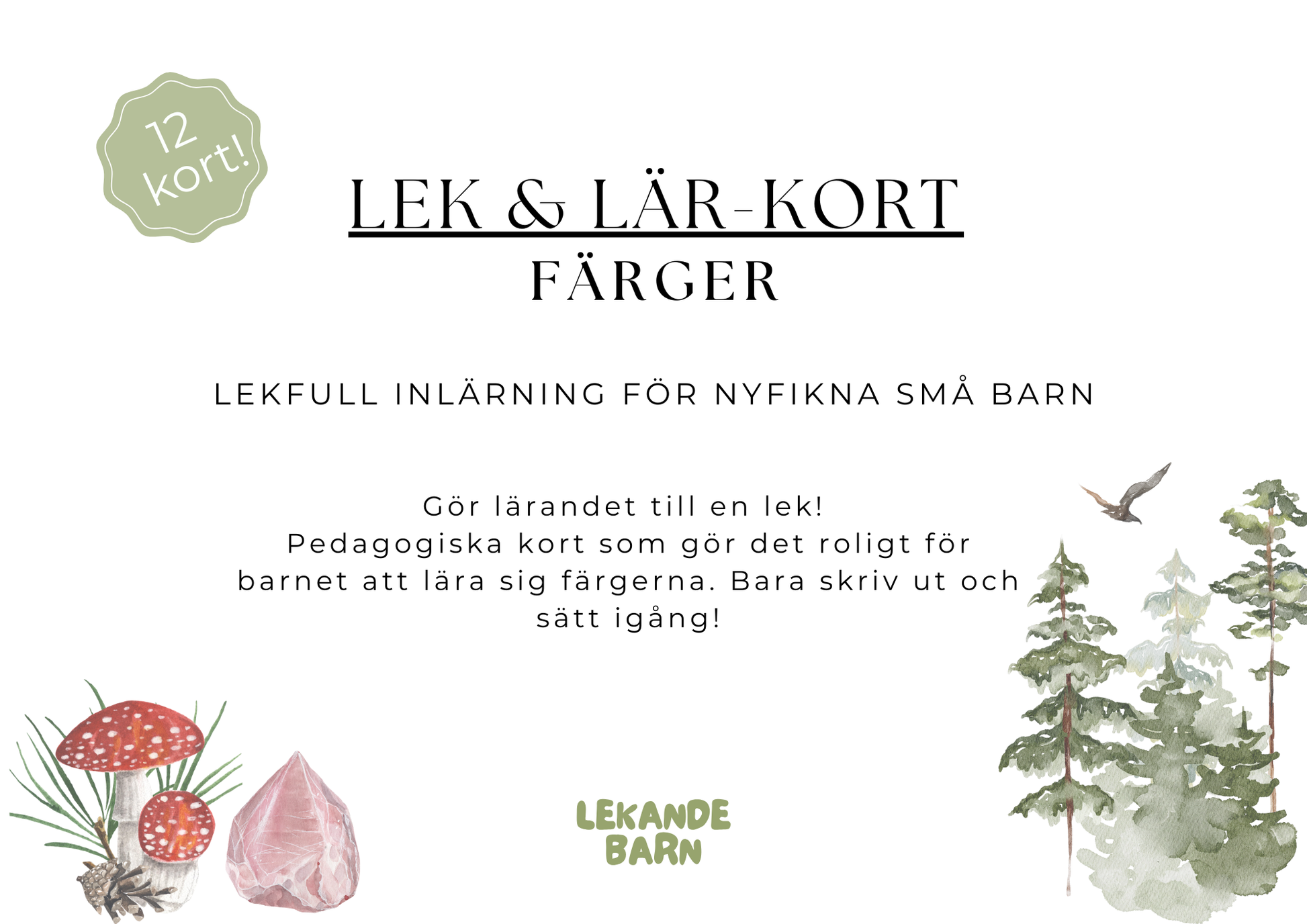 Lek & Lär-kort: Färger