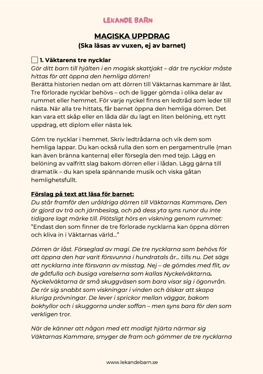 Sommarlovspaketet! 100 skärmfria lekar, uppdrag och aktiviteter - 6 - 12 år
